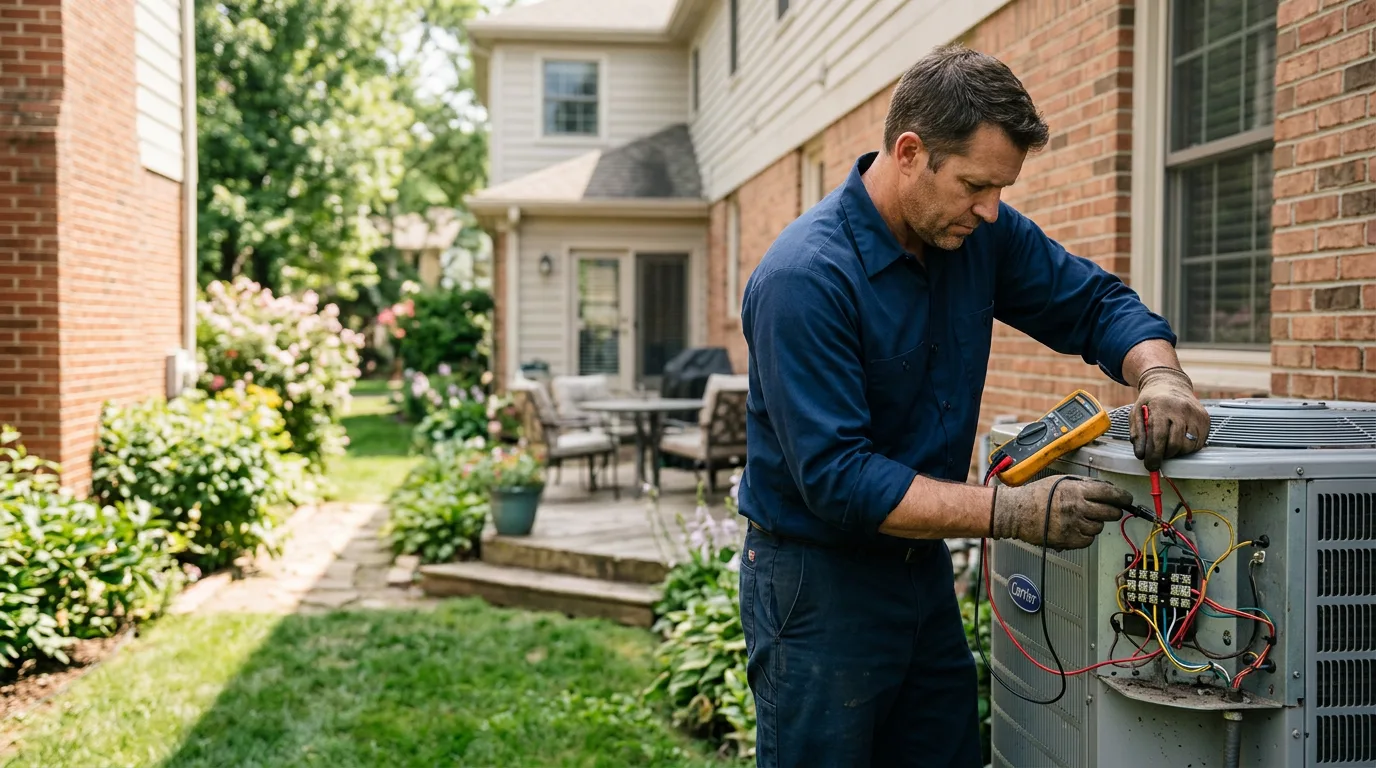 HVAC technician working near Maud, TX